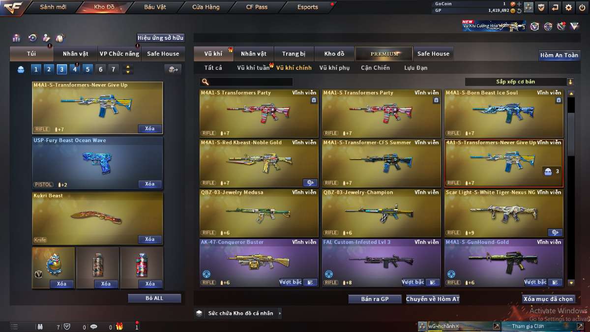 shop acc cf uy tin gia re